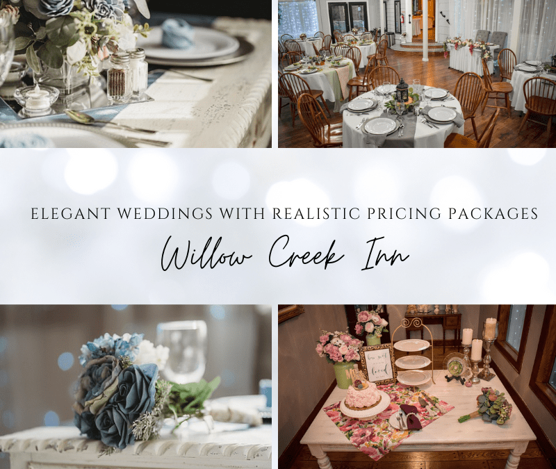Elegant Weddings with Realistic Pricing Packages - willow creek inn prescott arizona