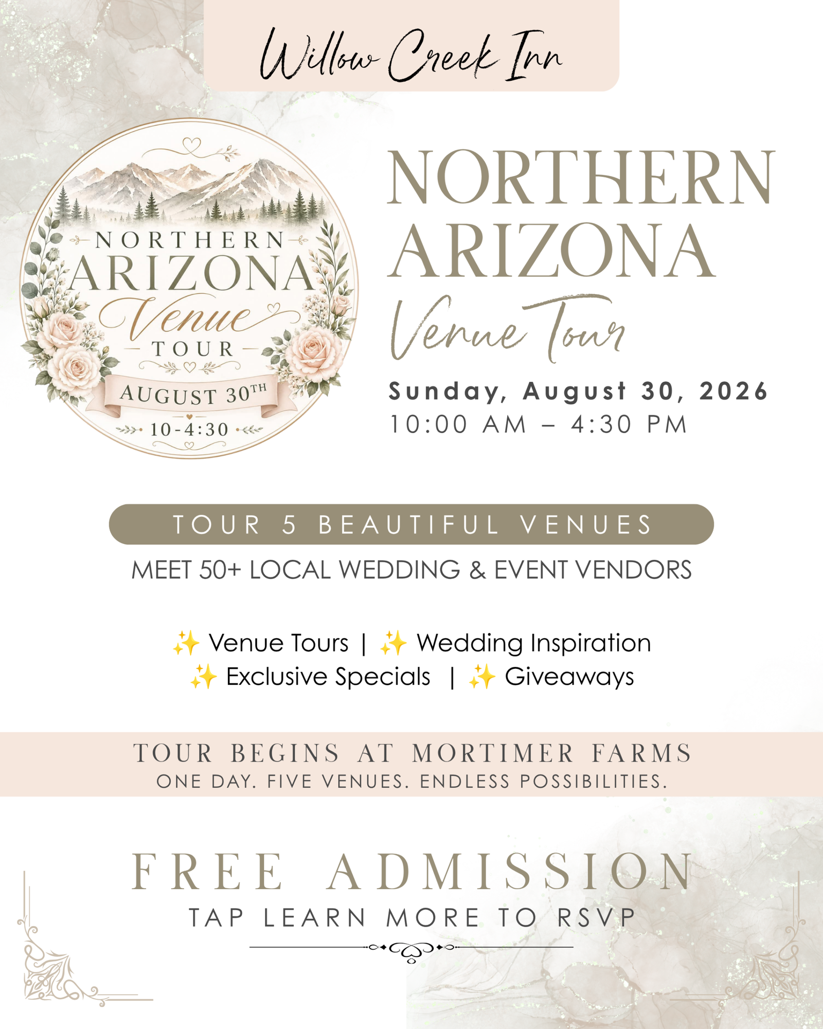 willow creek inn northern arizona tour ad creative (4)